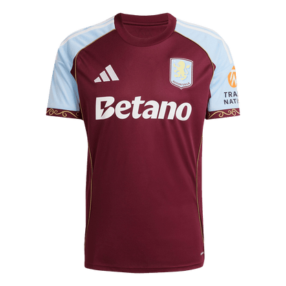 Aston Villa Mens Home Soccer Jersey 2025/26 Red