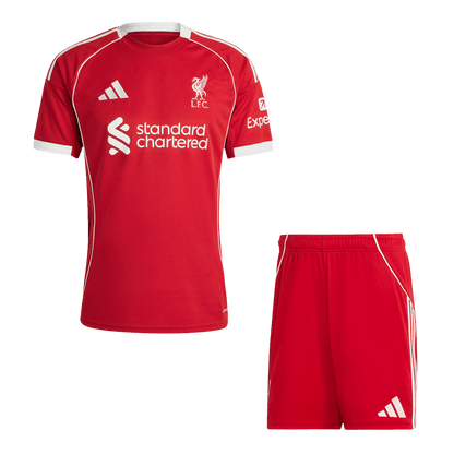Liverpool Mens Home Soccer Kit 2025/26 Red