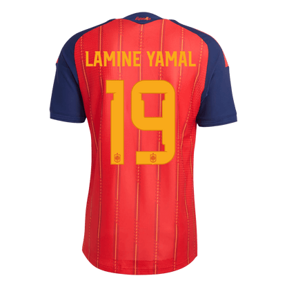 LAMINE YAMAL #19 Spain Mens Home Soccer Jersey World Cup 2026 Red - Player Version