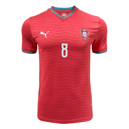 B.FERNANDES #8 Portugal Mens Home Soccer Jersey World Cup 2026 Red - Player Version