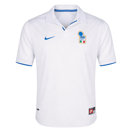 Retro Italy Mens Away Soccer Jersey 1998 White