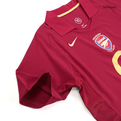 Retro HENRY #14 Arsenal Mens Home Soccer Jersey 2005/06 Red