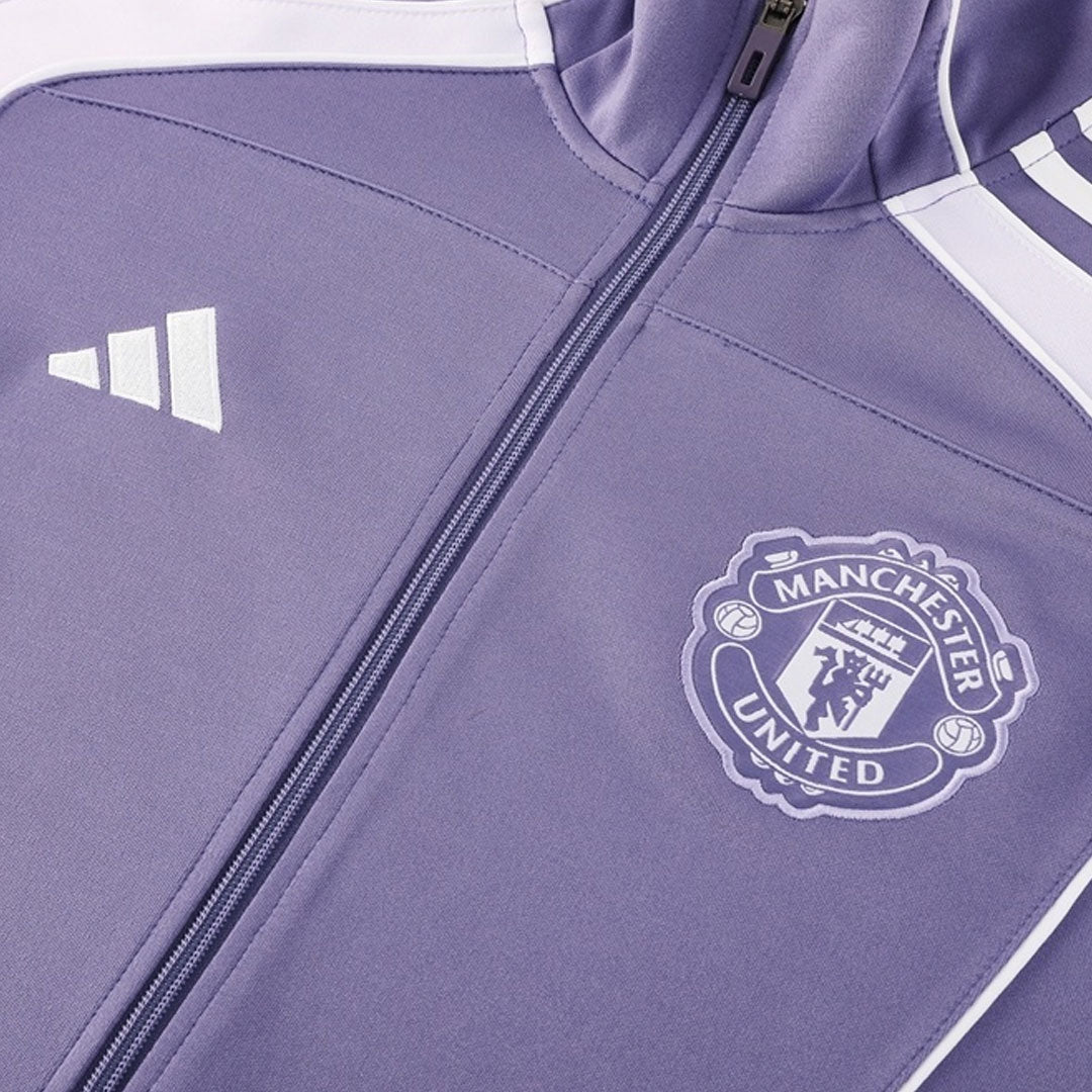 Manchester United Mens Training Tracksuit Kit 2025/26 Purple