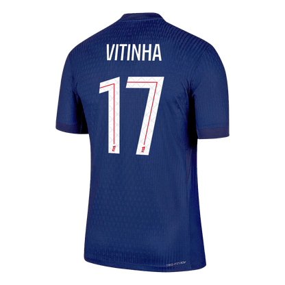 VITINHA #17 PSG Mens Home Soccer Jersey 2025/26 Navy - Player Version