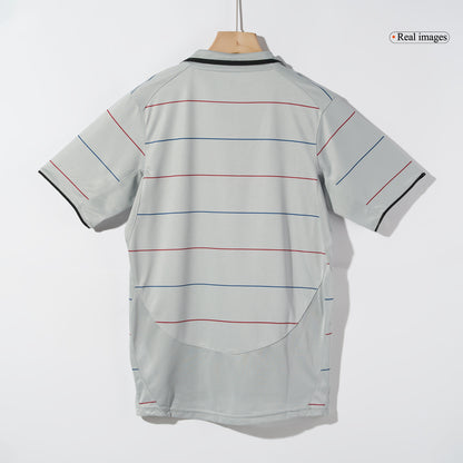 Retro Barcelona Mens Away Soccer Jersey 2003/04 Gray