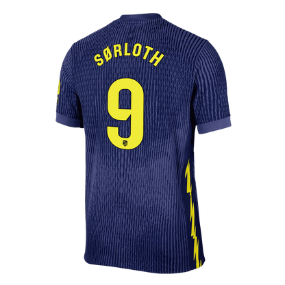 SØRLOTH #9 Atletico Madrid Mens Away Soccer Jersey 2025/26 Navy - Player Version