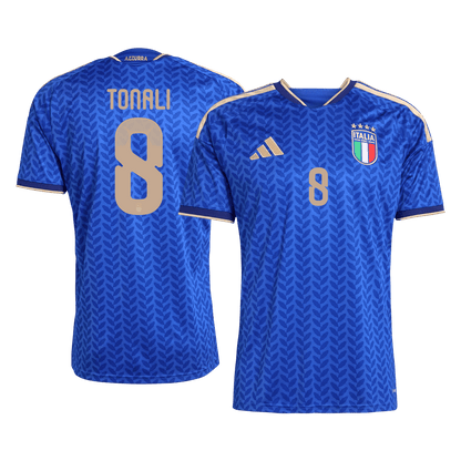 TONALI #8 Italy Mens Home Soccer Jersey World Cup 2026 Blue [PREMIUM]