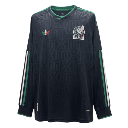 Mexico Mens Long Sleeve Soccer Jersey World Cup 2026 Black