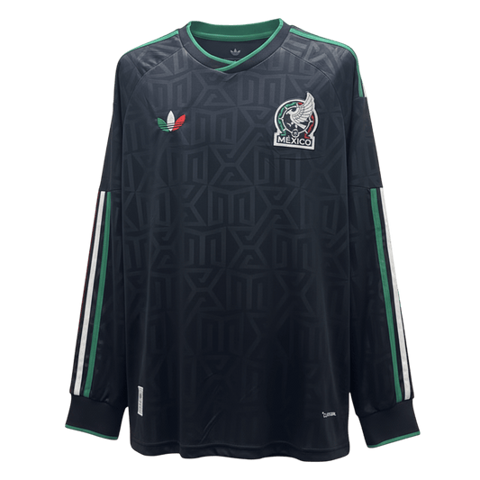 Mexico Mens Long Sleeve Soccer Jersey World Cup 2026 Black
