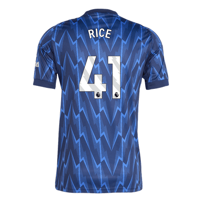 RICE #41 Arsenal Mens Away Soccer Jersey 2025/26 Blue