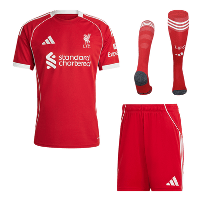 Liverpool Mens Home Soccer Full Set 2025/26 Red