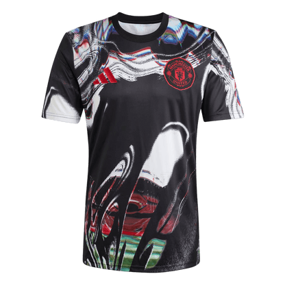 Manchester United Mens Pre-Match Soccer Jersey 2025/26 Black
