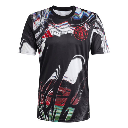 Manchester United Mens Pre-Match Soccer Jersey 2025/26 Black