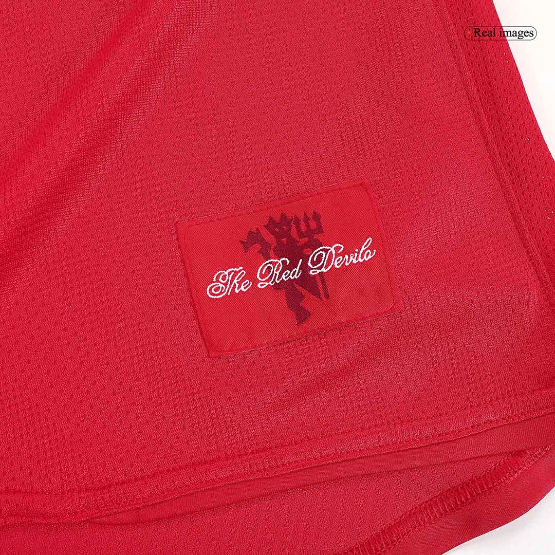 Retro RONALDO #7 Manchester United Mens Home Long Sleeve Soccer Jersey UCL Final UCL 2007/08 Red