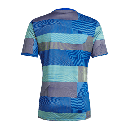 Real Madrid Mens Pre-Match Soccer Jersey 2025/26 Blue