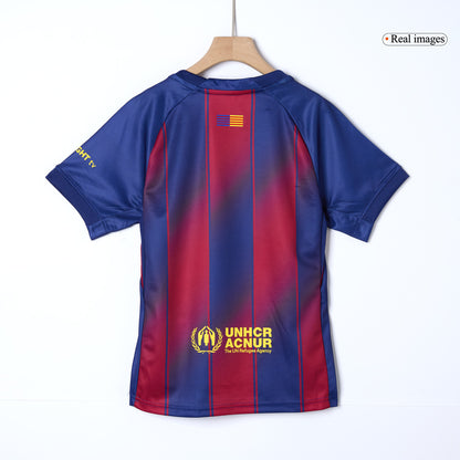 Barcelona Kids Home Soccer Kit 2025/26 Red&Blue [PREMIUM]