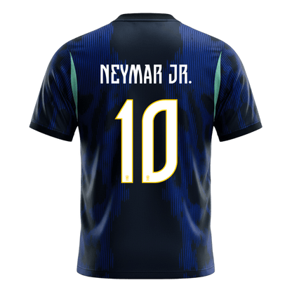 NEYMAR JR. #10 Brazil Mens Away Soccer Jersey World Cup 2026 Navy