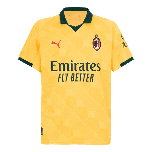 AC Milan Mens Third Away Soccer Jersey 2025/26 Yellow