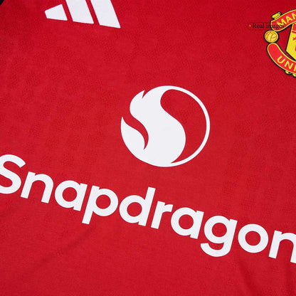 Manchester United Mens Home Soccer Jersey 2025/26 Red - Player Version