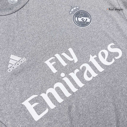 Retro Real Madrid Mens Away Soccer Jersey 2015/16 Gray