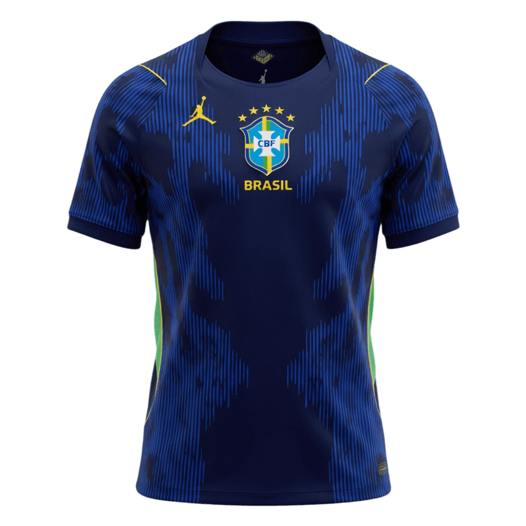 Brazil Mens Away Soccer Kit World Cup 2026 Blue