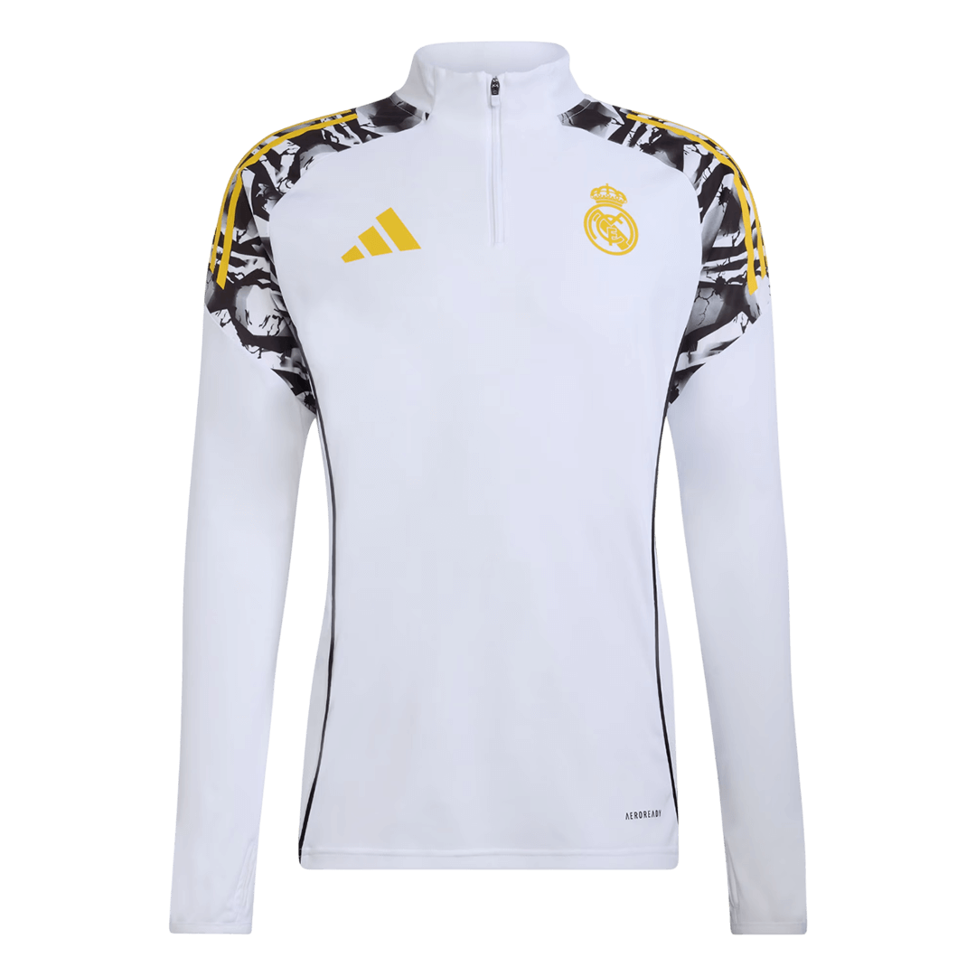 Real Madrid Mens Training Tracksuit Kit 2025/26 White
