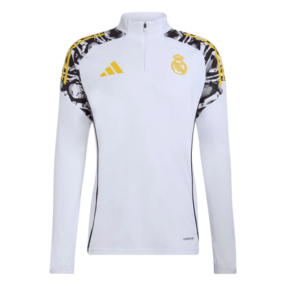 Real Madrid Mens Training Tracksuit Kit 2025/26 White