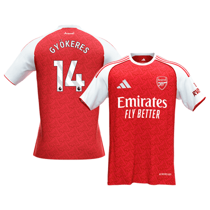GYÖKERES #14 Arsenal Mens Home Soccer Jersey 2025/26 Red [PREMIUM]