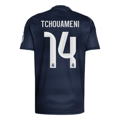 TCHOUAMENI #14 Real Madrid Mens Away Soccer Jersey 2025/26 Navy [PREMIUM]