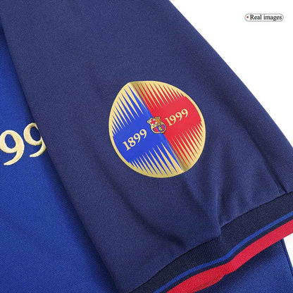 Retro GUARDIOLA #4 Barcelona Mens Home Soccer Jersey 1999/00 Red&Blue