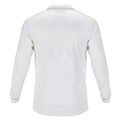 Retro Real Madrid Mens Home Long Sleeve Soccer Jersey 2011/12 White