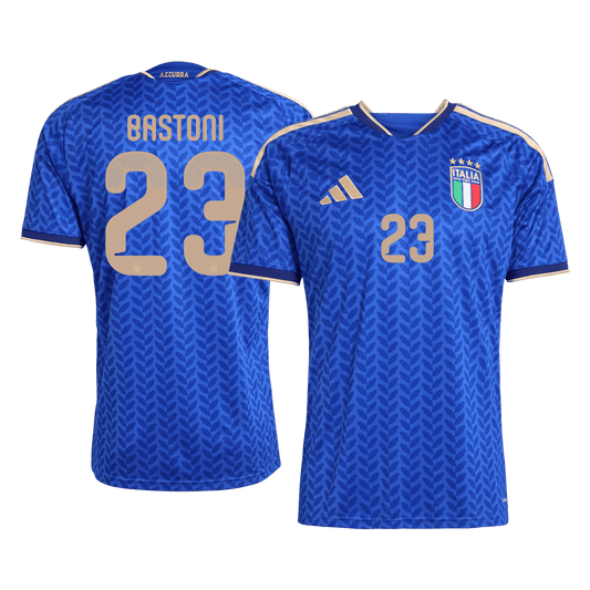 BASTONI #23 Italy Mens Home Soccer Jersey World Cup 2026 Blue [PREMIUM]