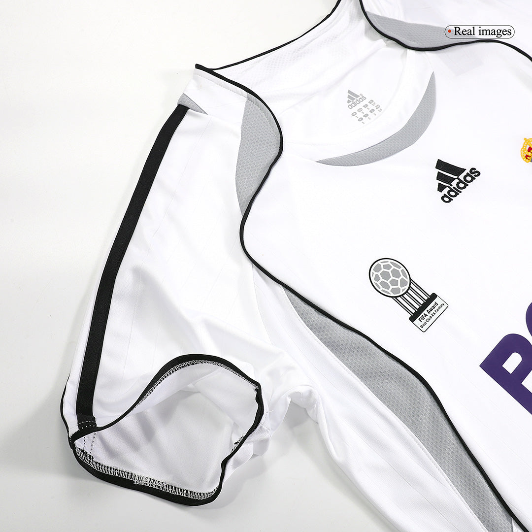 Retro BECKHAM #23 Real Madrid Mens Home Soccer Jersey 2006/07 White