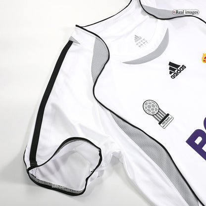 Retro BECKHAM #23 Real Madrid Mens Home Soccer Jersey 2006/07 White