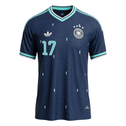 WIRTZ #17 Germany Mens Away Soccer Jersey World Cup 2026 Navy