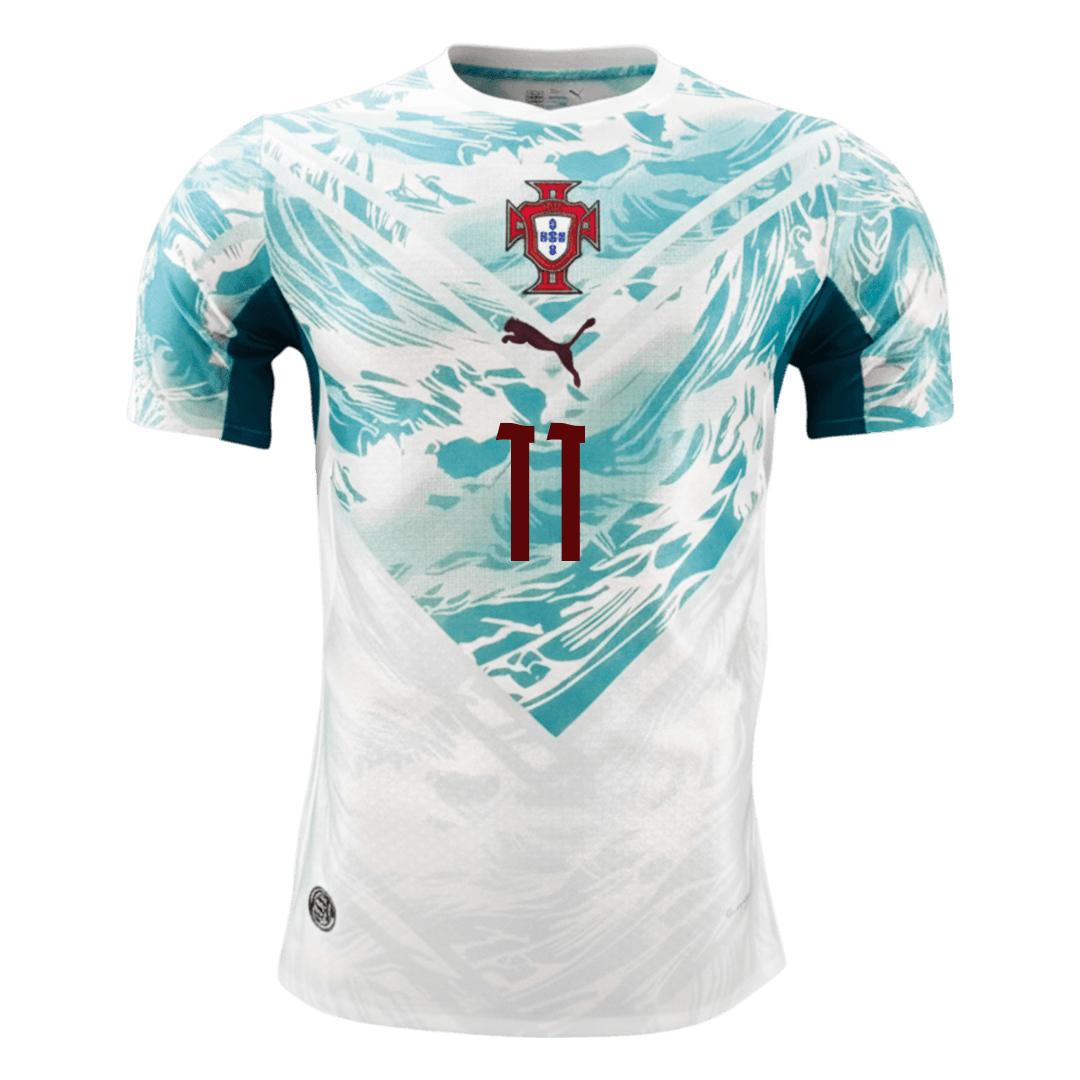 JOÃO FÉLIX #11 Portugal Mens Away Soccer Jersey World Cup 2026 White&Green - Player Version