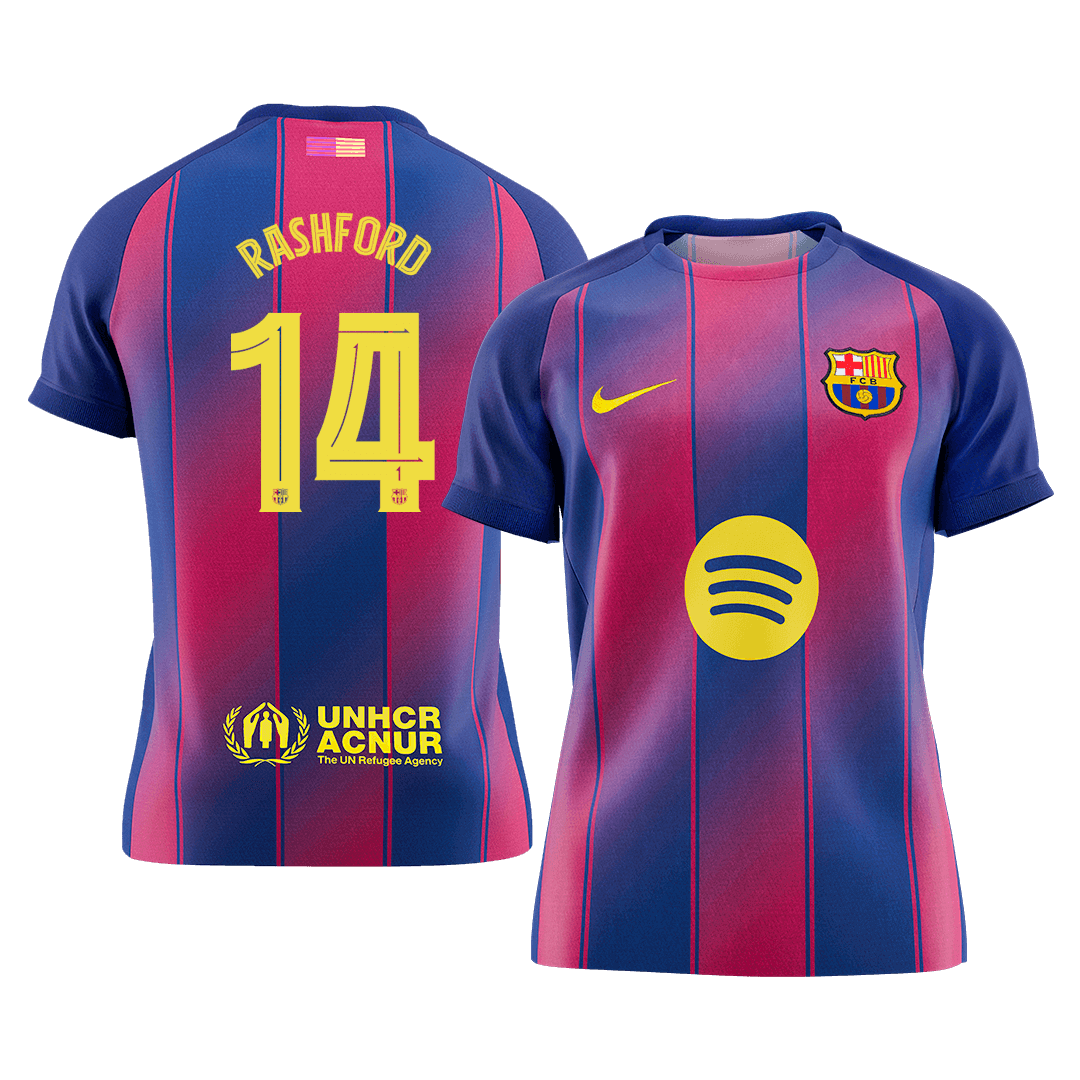 RASHFORD #14 Barcelona Mens Home Soccer Jersey UCL 2025/26 Red&Blue [PREMIUM]