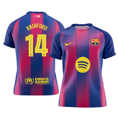 RASHFORD #14 Barcelona Mens Home Soccer Jersey UCL 2025/26 Red&Blue [PREMIUM]