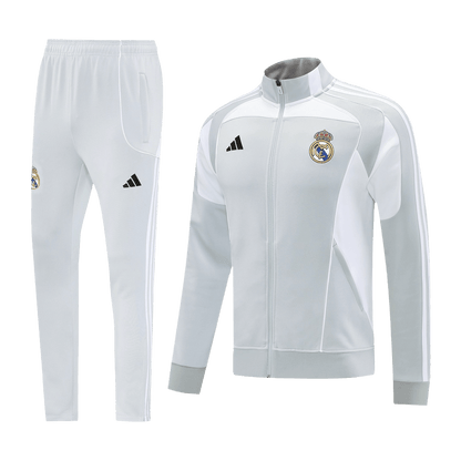Real Madrid Mens Home Training Tracksuit Kit 2025/26 Gray