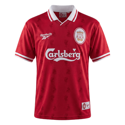 Retro Liverpool Mens Home Soccer Jersey 1996/97 Red