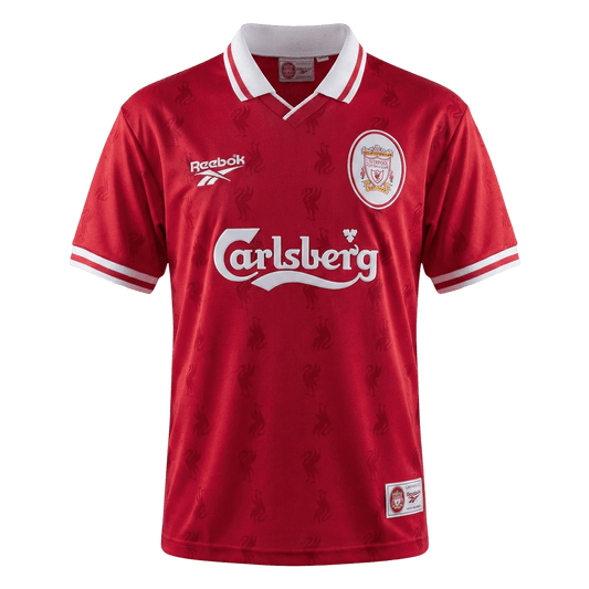 Retro Liverpool Mens Home Soccer Jersey 1996/97 Red