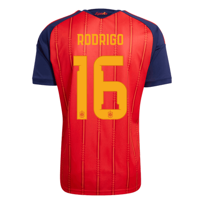 RODRIGO #16 Spain Mens Home Soccer Jersey World Cup 2026 Red [PREMIUM]