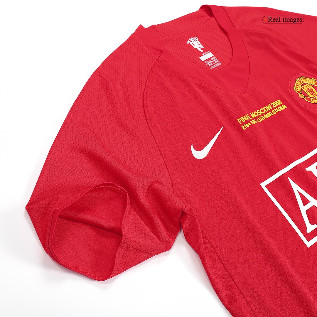 Retro ROONEY #10 Manchester United Mens Home Soccer Jersey UCL Final UCL 2007/08 Red