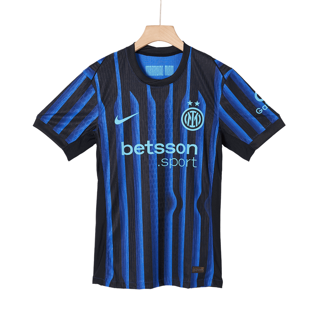 DUMFRIES #2 Inter Milan Mens Home Soccer Jersey 2025/26 Blue&Black - Player Version