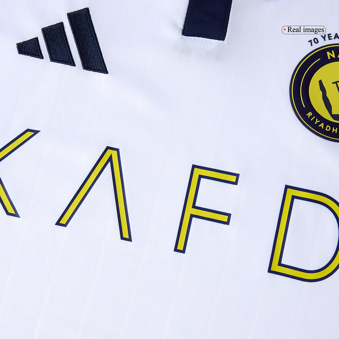 Al Nassr Mens Third Away Soccer Jersey 2025/26 White