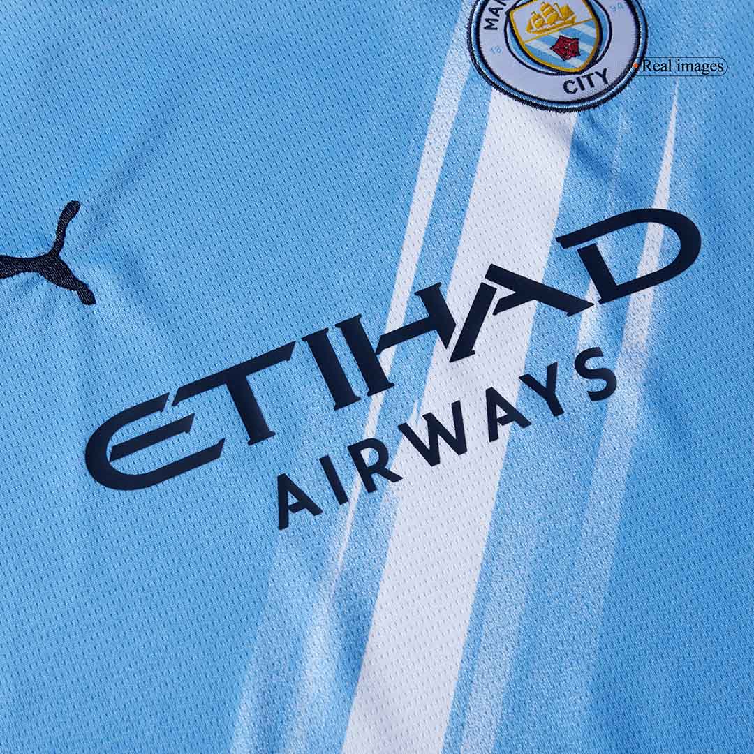 Manchester City Kids Home Soccer Full Set 2025/26 Blue