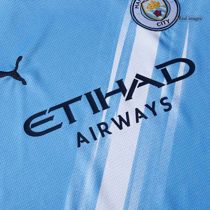 Manchester City Kids Home Soccer Full Set 2025/26 Blue