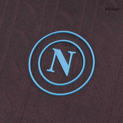 Napoli Mens Third Away Soccer Jersey 2025/26 Black - Player Version