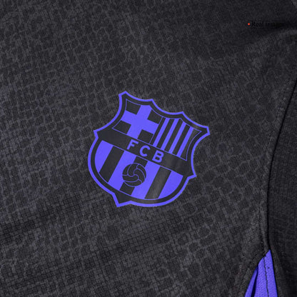Barcelona Mens Pre-Match Soccer Jersey 2025/26 Black