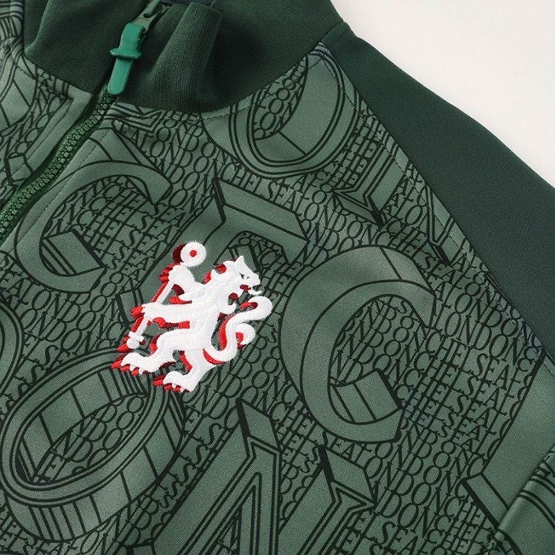 Chelsea Mens Training Tracksuit Kit 2025/26 Green